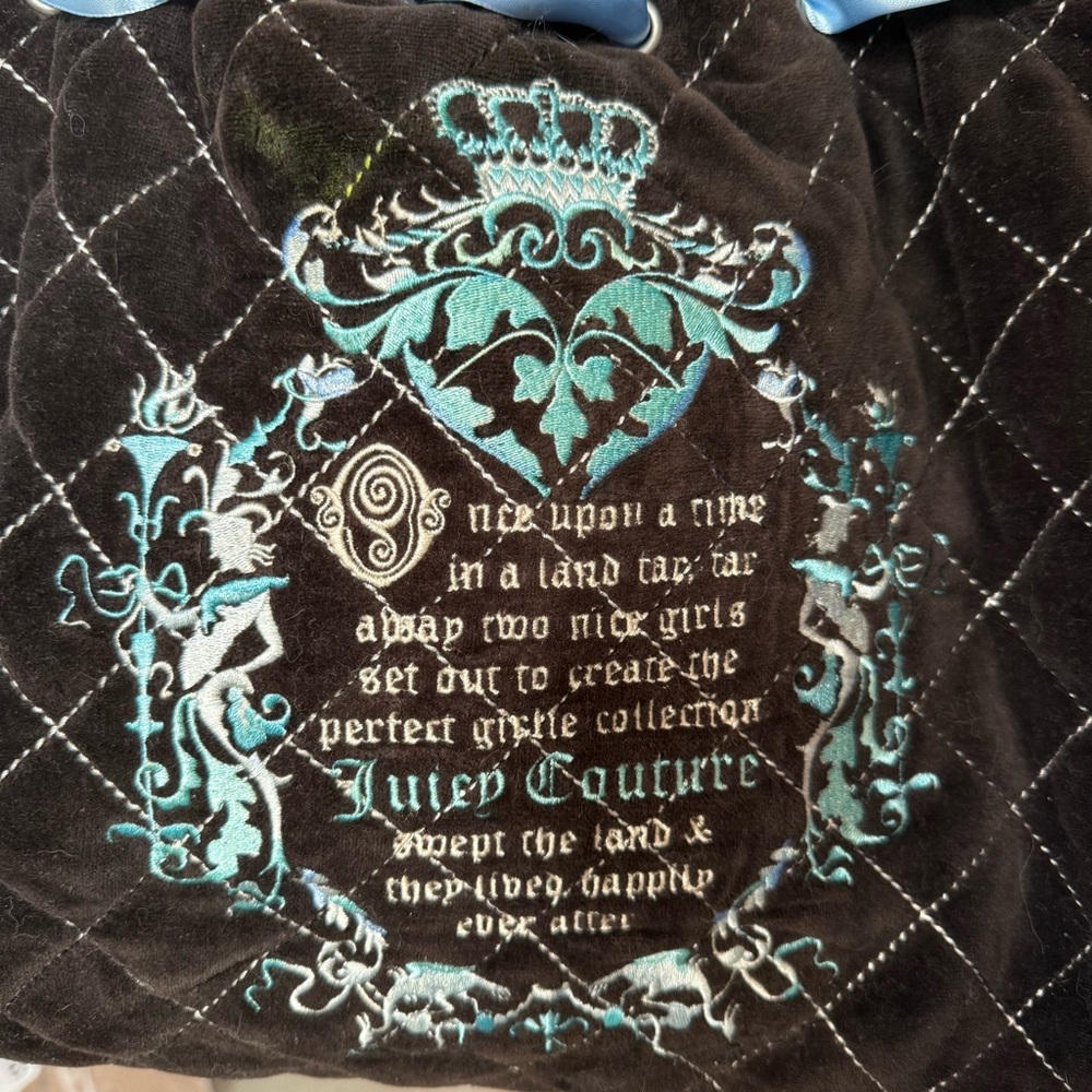 Custom Vintage Juicy Couture Brown and Blue Once Upon a Time Daydreamer - Picture 4 of 15